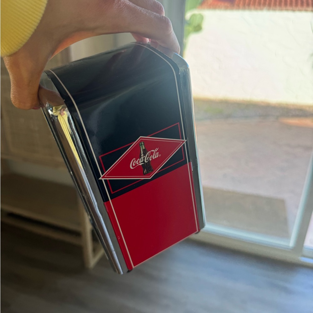 Coca Cola vintage diner  Red and Black napkin dispenser